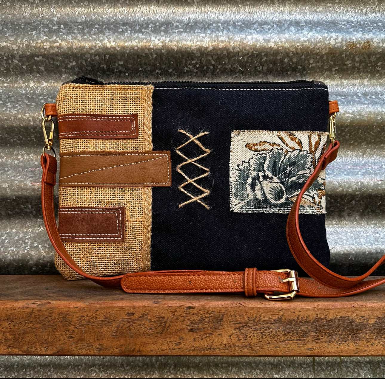 Denim Blue Crossbody Bag